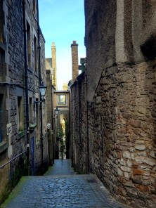 Cobblestone alleyway
